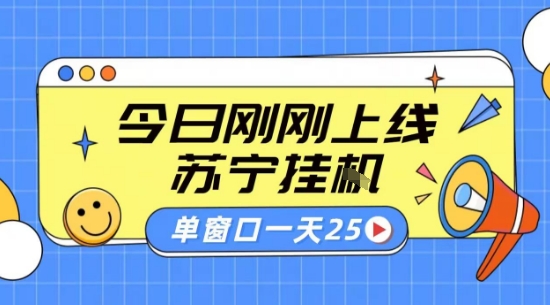 苏宁全自动采集挂G项目 稳定可批量 单窗口收益30+ 附教程【揭秘】-副业资源网