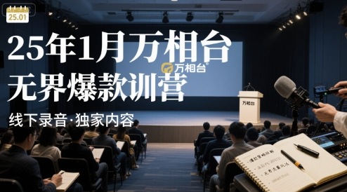 25年1月万相台无界爆款特训营线下录音-副业资源网