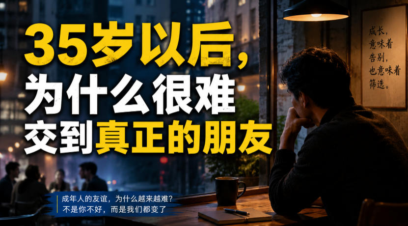 付费文章：35岁以后，为什么很难交到真正的朋友-副业资源网