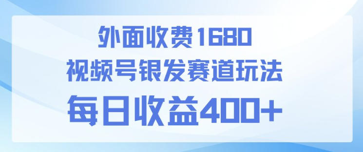 视频号银发赛道玩法，ai上手简单，新手小白可做，日收益4张+【附带教程】-副业资源网
