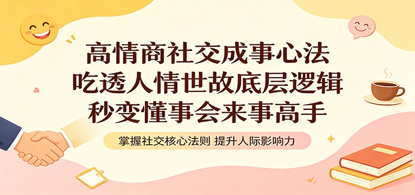 高情商社交成事心法：吃透人情世故底层逻辑，秒变懂事会来事高手-副业资源网