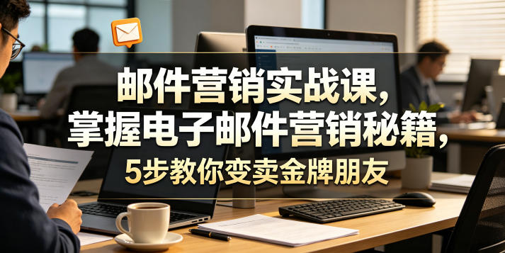 邮件营销实战课，掌握电子邮件营销秘籍，5步教你变卖金牌朋友【原创双语字幕】-副业资源网
