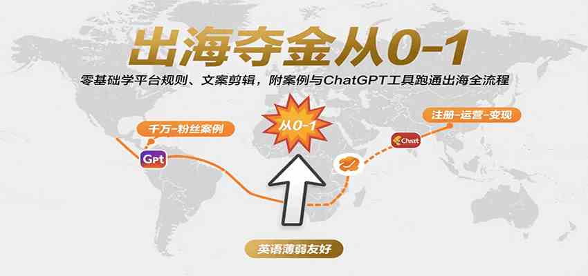出海夺金从0-1：零基础学平台规则、文案剪辑，附案例与ChatGPT工具跑通出海全流程-副业资源网