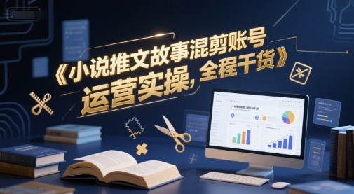 小说推文故事混剪账号运营实操，全程干货-副业资源网