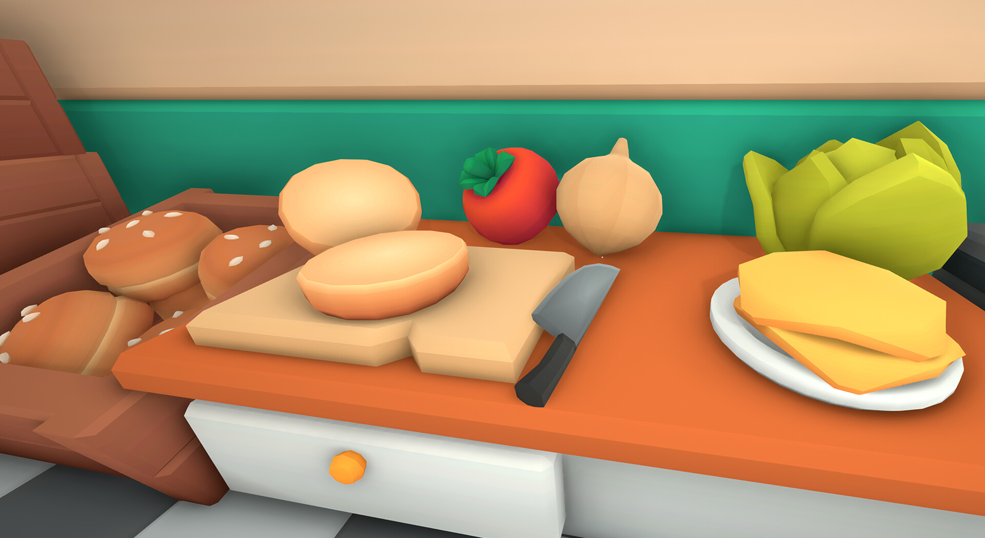 伯吉的温馨厨房/Burgie's cozy kitchen
