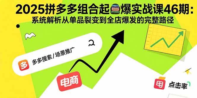 （15816期）2025拼多多组合起爆实战课46期：系统解析从单品裂变到全店爆发的完整路径-副业资源网