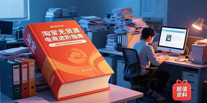（15317期）淘宝无货源电商进阶指南，包含新人课、进阶课，配套资料，蓝海选品等-副业资源网