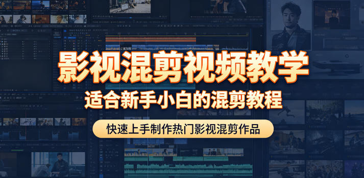 影视混剪视频教学,适合新手小白的混剪教程,快速上手制作热门影视混剪作品-副业资源网
