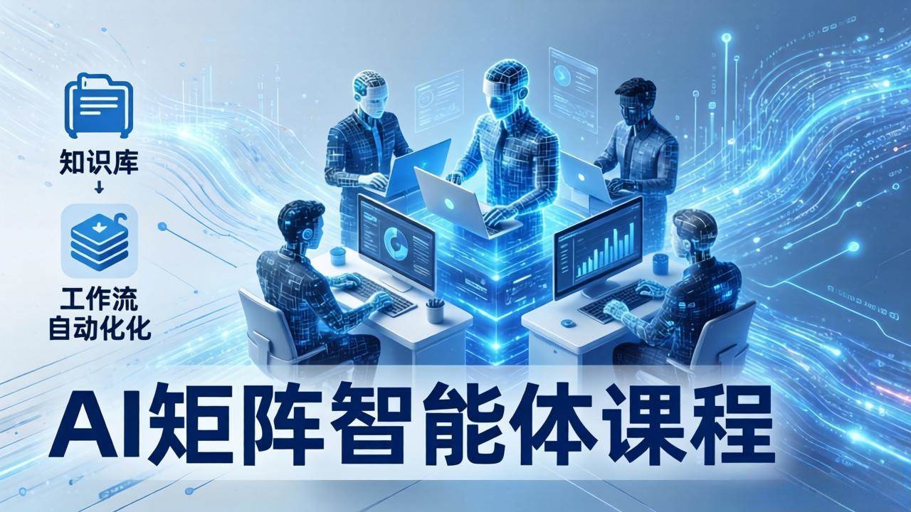 （17759期）AI矩阵智能体实战：100个数字员工批量生产内容，文本知识库+工作流自动化全搞定-副业资源网