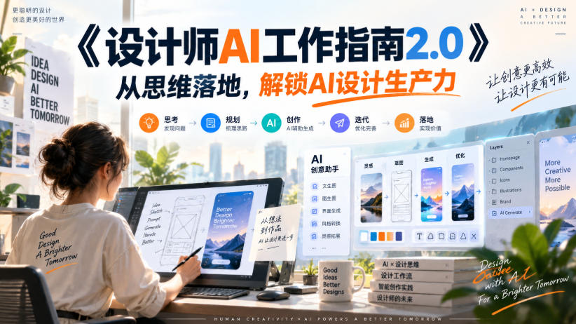 《设计师AI工作指南2.0》从思维落地-无水印，解锁AI设计生产力-副业资源网
