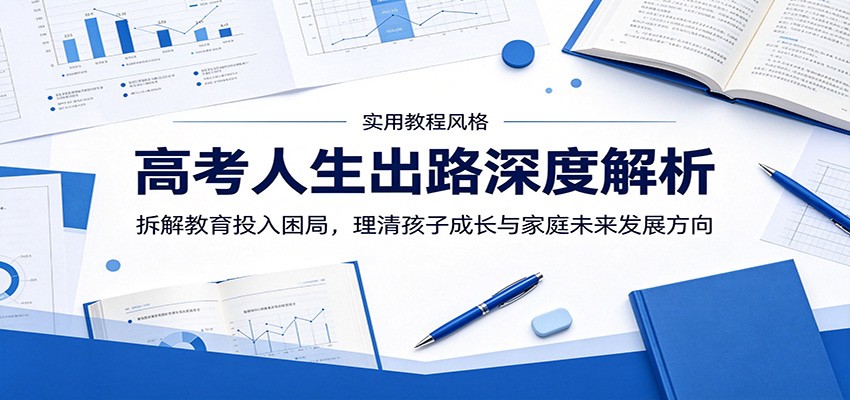 高考人生出路深度解析:拆解教育投入困局,理清孩子成长与家庭未来发展方向-副业资源网