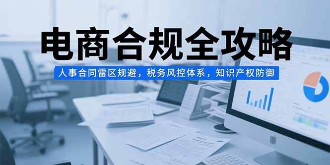 （15377期）电商合规全攻略，人事合同雷区规避，税务风控体系，知识产权防御-副业资源网