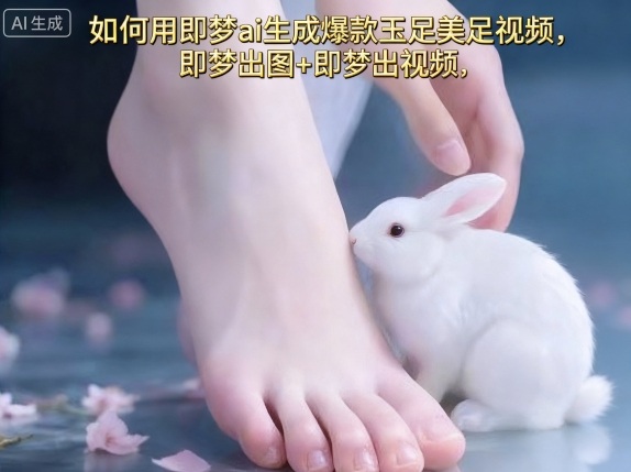 如何用即梦ai生成爆款玉足美足视频，即梦出图+即梦出视频，快速涨粉-副业资源网