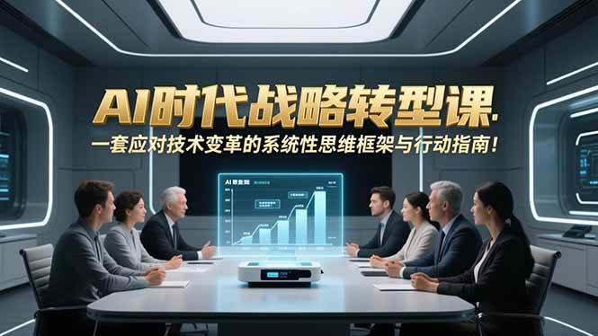 （16989期）AI时代战略转型课：一套应对技术变革的系统性思维框架与行动指南！-副业资源网
