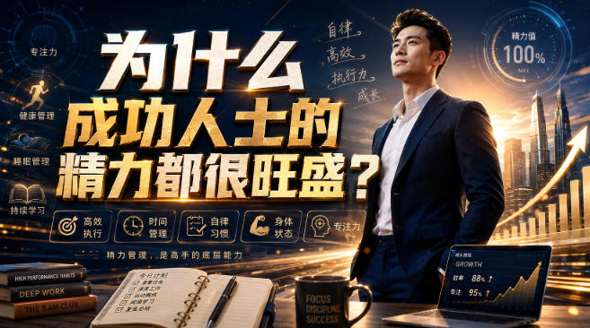 付费文章：为什么成功人士的精力都很旺盛？-副业资源网