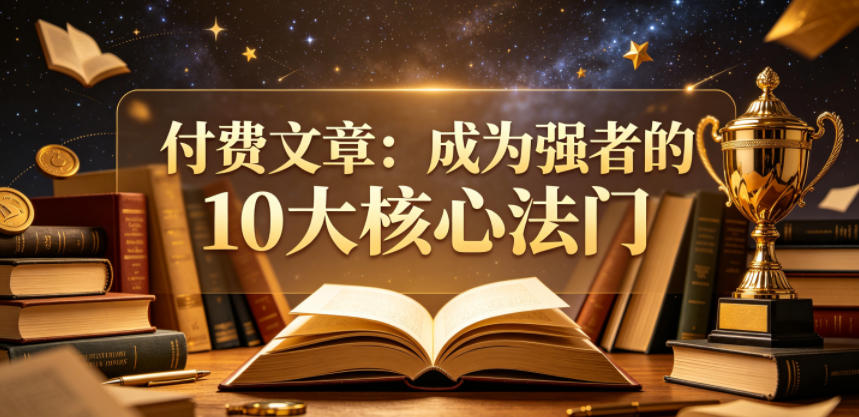付费文章：成为强者的10大核心法门-副业资源网