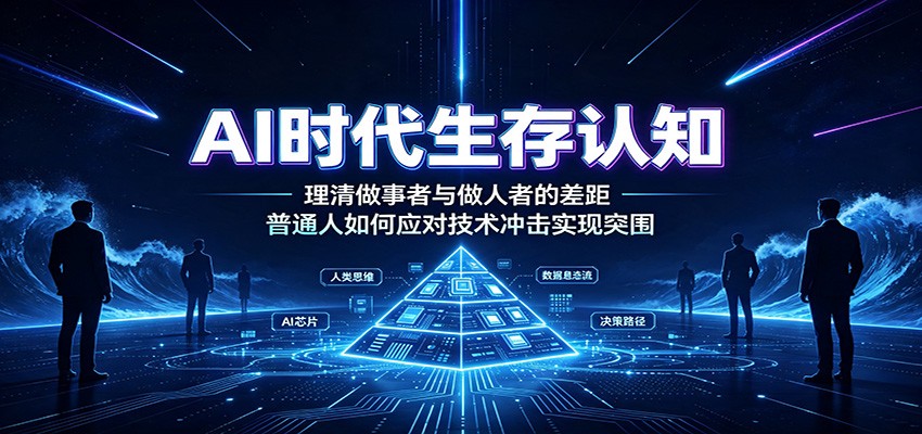 AI时代生存认知:理清做事者与做人者的差距,普通人如何应对技术冲击实现突围-副业资源网
