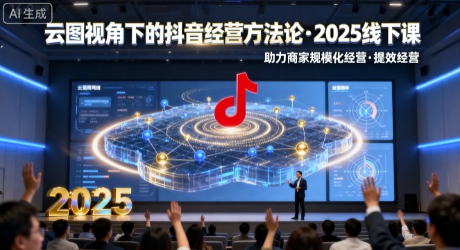 云图视角下的抖音经营方法论，2025线下课，助力商家规模化经营，提效经营（录音+字幕）-副业资源网