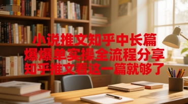 小说推文知乎中长篇爆单实操全流程分享，知乎推文看这一篇就够了-副业资源网