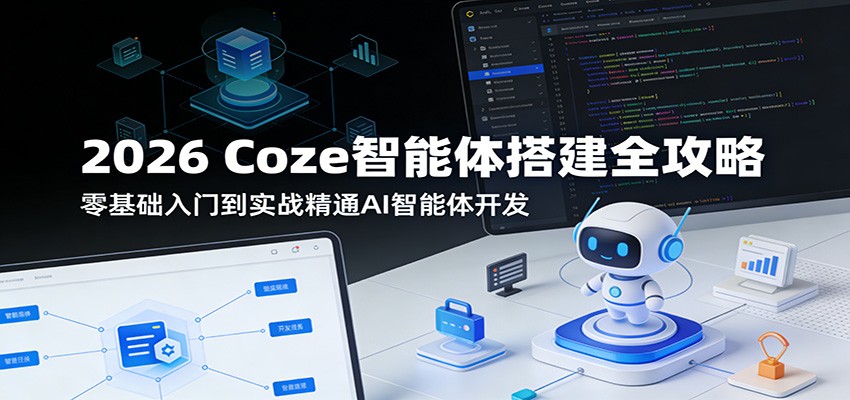 2026 Coze智能体搭建全攻略：零基础入门到实战精通AI智能体开发-副业资源网