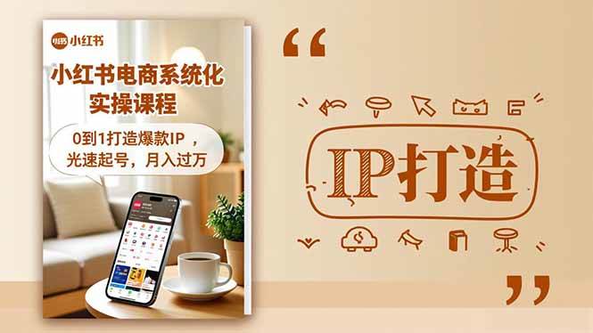 （16614期）小红书流量变现系统化实操课程，0到1打造爆款IP，光速起号，月入过万-副业资源网