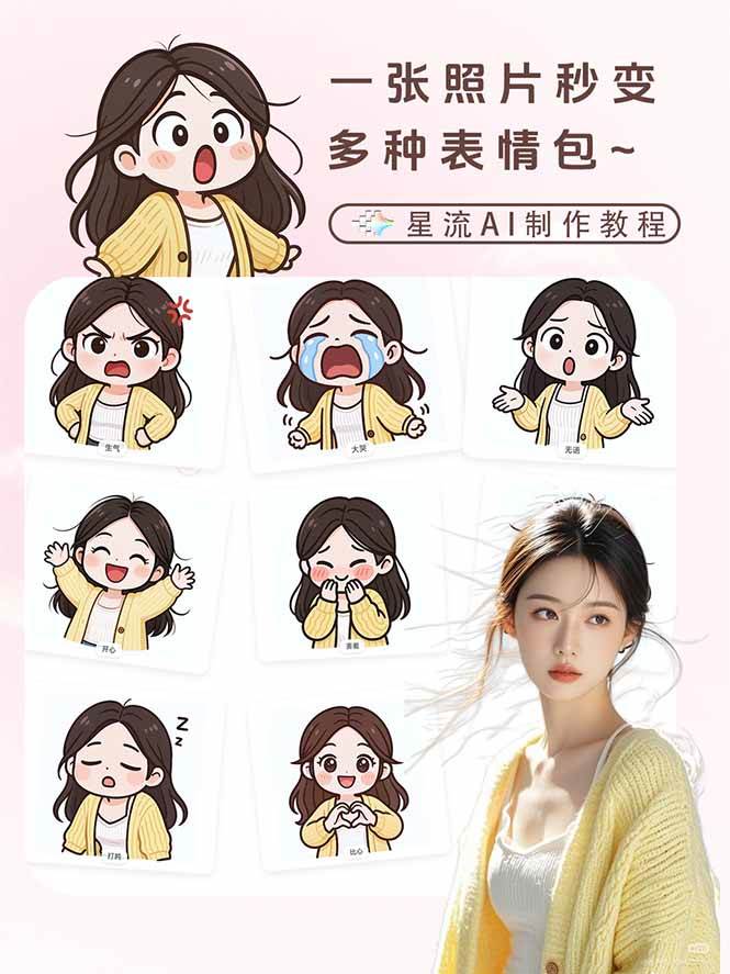 （17482期）一张照片秒变N种专属表情包，三步搞定可爱搞怪治愈风，从此斗图聊天不再到处存别人图