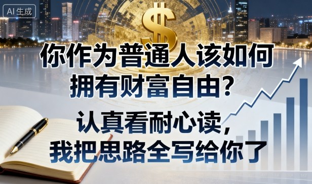 付费文章:你作为普通人该如何拥有财富自由?认真看耐心读,我把思路全写给你了-副业资源网