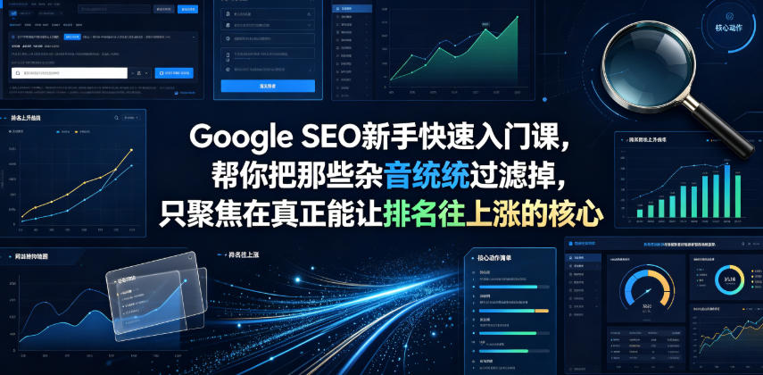Google SEO新手快速入门课，帮你把那些杂音统统过滤掉，只聚焦在真正能让排名往上涨的核心动作【原创双语字幕】-副业资源网