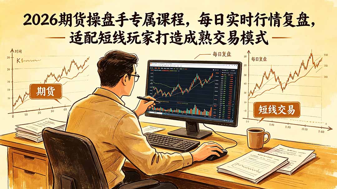 2026期货操盘手专属课程-更新6月,每日实时行情复盘,适配短线玩家打造成熟交易模式-副业资源网