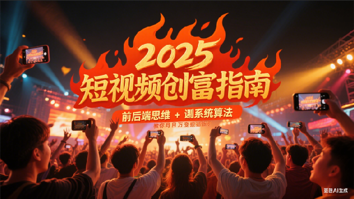 2025短视频创富指南，前后端思维 + 系统算法，教你月入过万变现路径-副业资源网