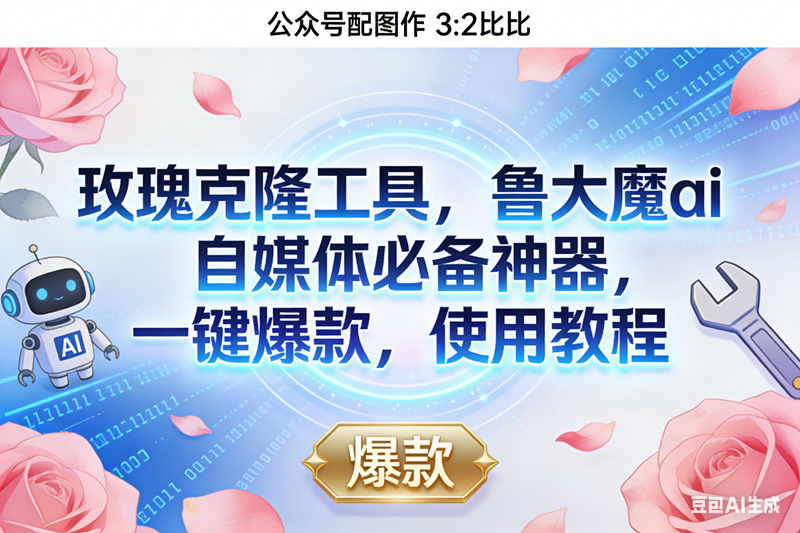 (16847期)玫瑰克隆神器,鲁大魔ai,自媒体必备,一键爆款工具,详细介绍,和使用教程-副业资源网