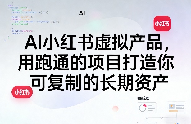 AI小红书虚拟产品，用跑通的项目打造你可复制的长期资产（更新0902）-副业资源网