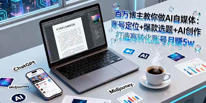 （16131期）百万博主教你做AI自媒体：账号定位+爆款选题+AI创作 打造高转化账号月赚5w-副业资源网