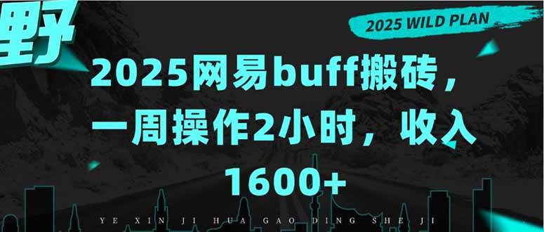 （15666期）2025网易buff搬砖，一周操作2小时，收入1600+-副业资源网
