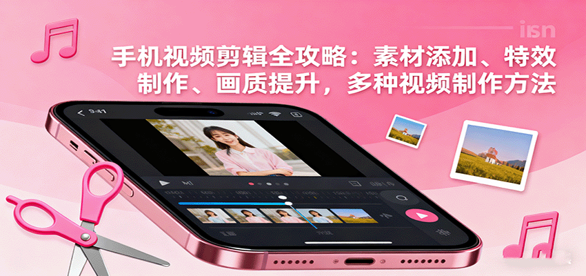 手机视频剪辑全攻略：素材添加、特效制作、画质提升，多种视频制作方法-副业资源网