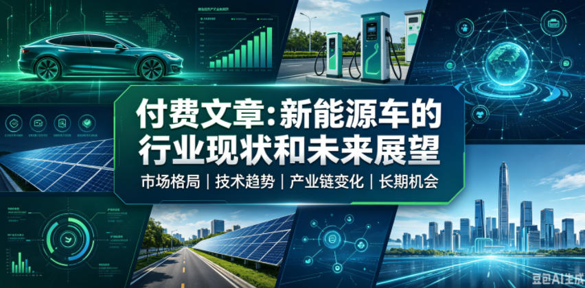 付费文章:新能原车的行业现状和未来展望-副业资源网