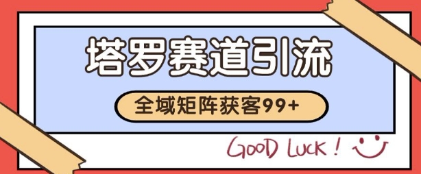 小红书某音塔罗赛道引流获客 自热矩阵日引200+【揭秘】-副业资源网