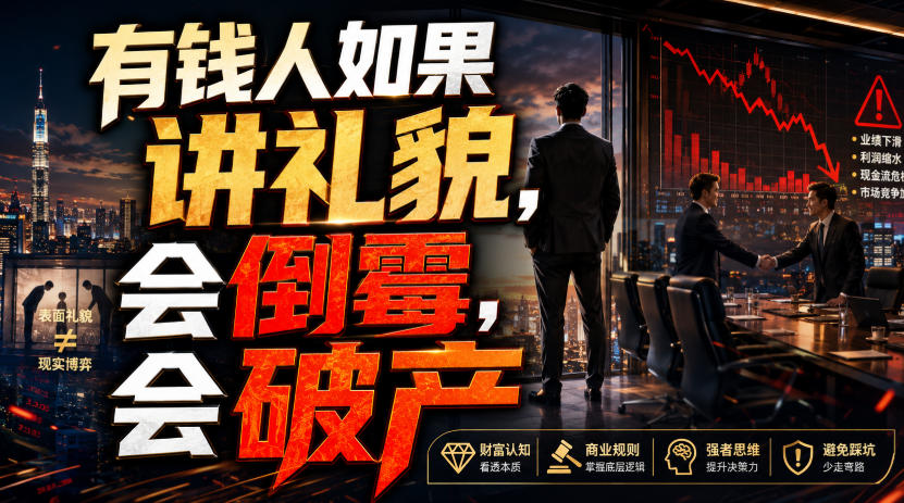 付费文章：有钱人如果讲礼貌，会倒霉，会破产-副业资源网