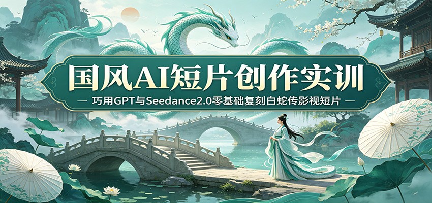 国风AI短片创作实训：巧用GPT与Seedance2.0零基础复刻白蛇传影视短片-副业资源网