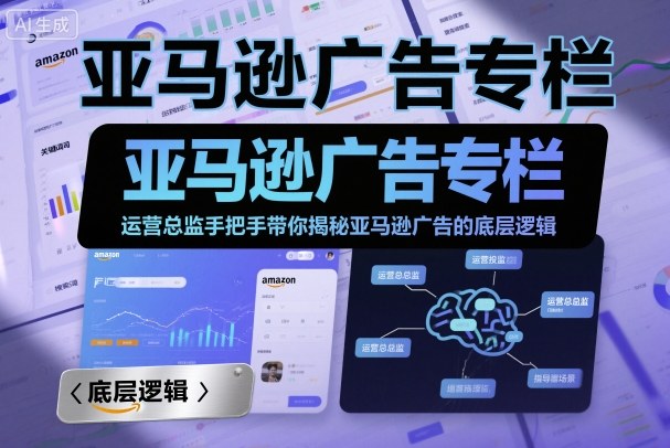 亚马逊广告专栏：运营总监手把手带你揭秘亚马逊广告的底层逻辑-副业资源网